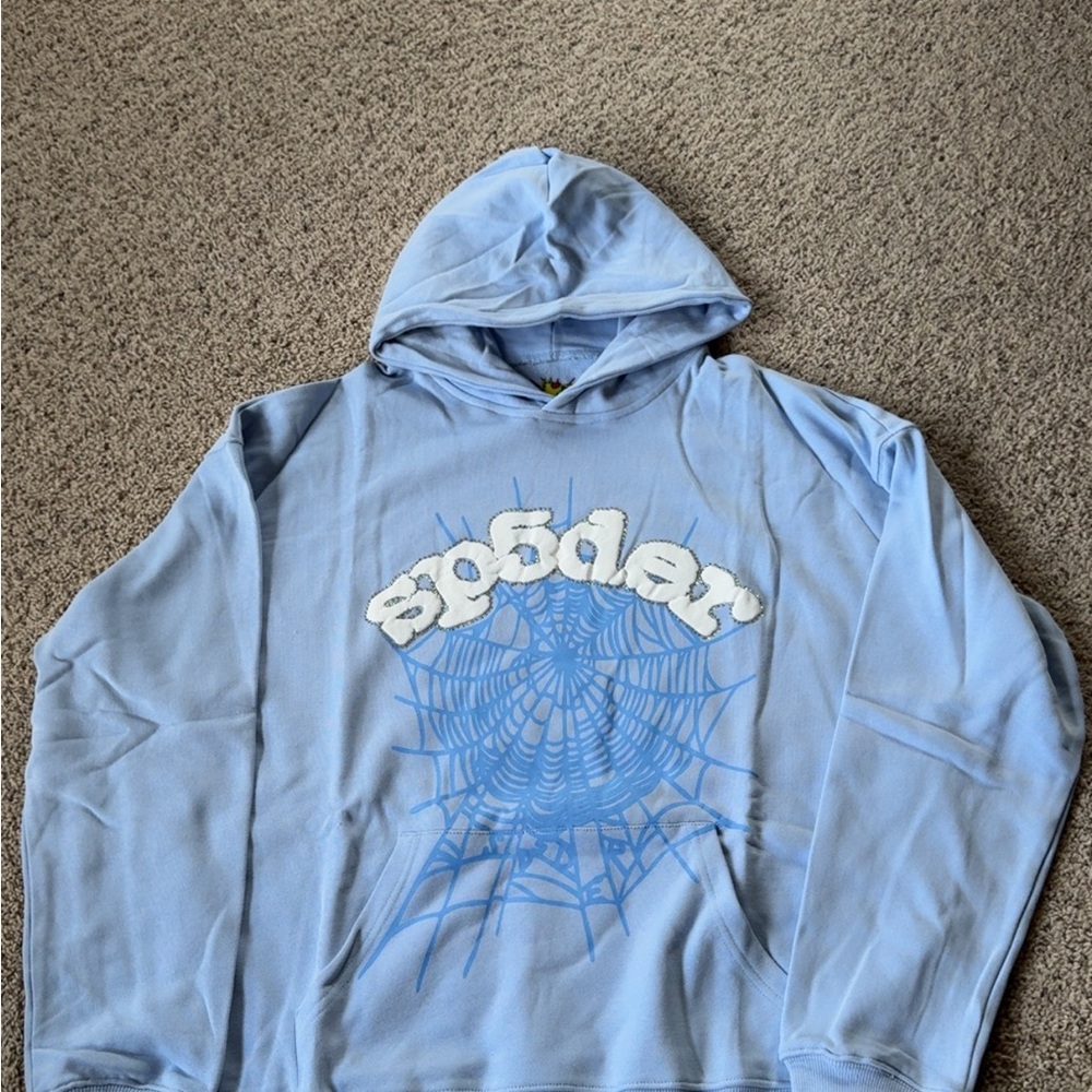 Spider Hoodie Sky Blue